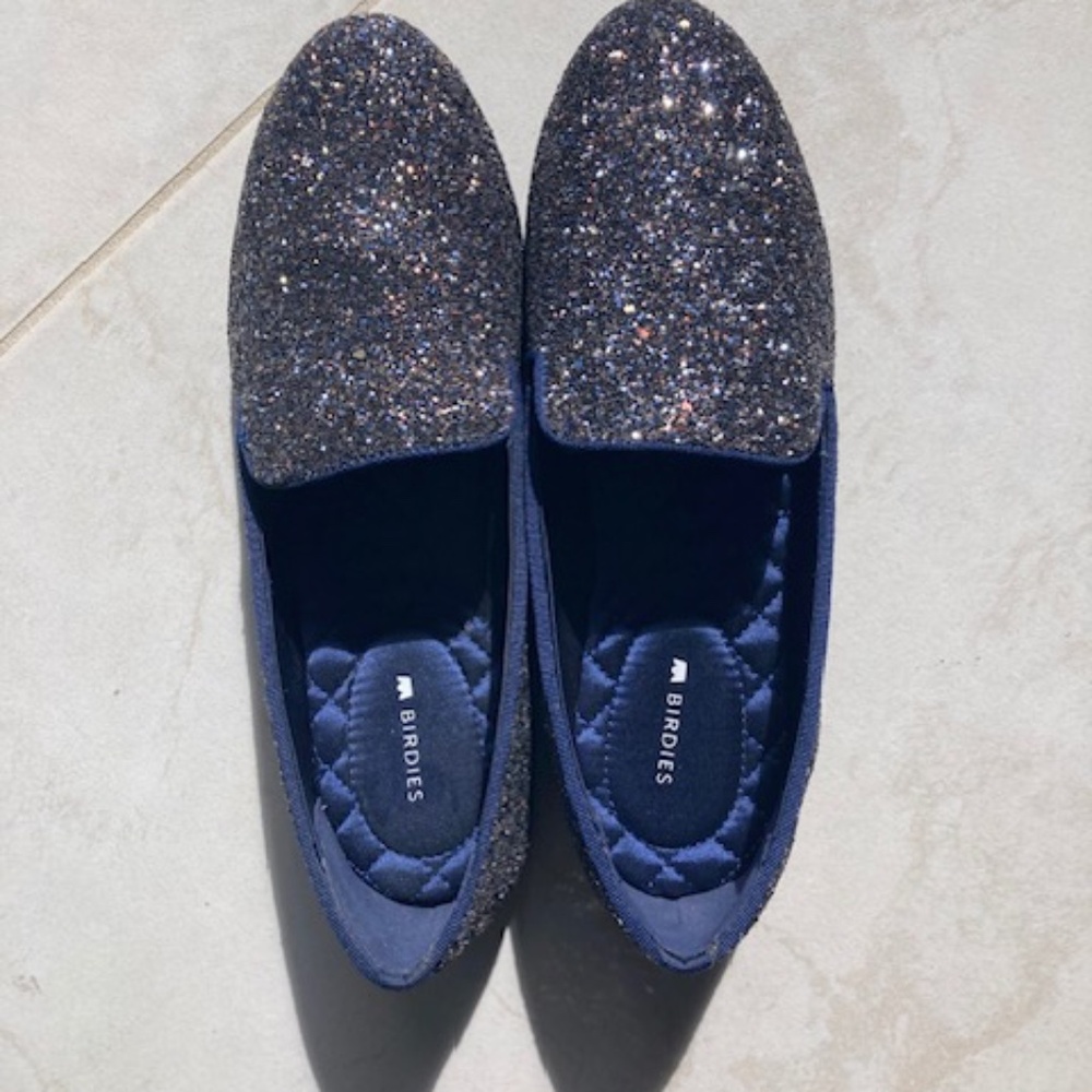 Birdie's Starling Galaxy Glitter Loafers